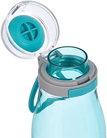 Alapokat Tritan Víz Üveg Akció Fedél – 24-Uncia, 2 Csomag, Kék vagy Lila