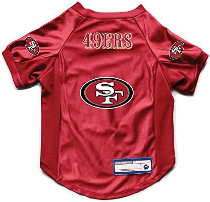 Littlearth NFL San Francisco 49ers - Szalon Leveleket Szakaszon Pet Jersey-ben, a Csapat Színe, Kis