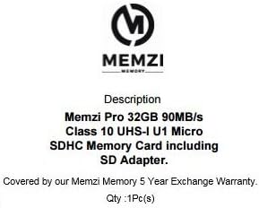 MEMZI PRO 32GB Class 10 90MB/s Micro SDHC Memória Kártya SD Adapterrel a Motorola Moto M, Z2 Játszani, E4 Plusz, E4, C vagy