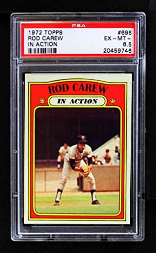 1972 Topps 696 Akció Rod Carew Minnesota Twins (Baseball Kártya) PSA a PSA 6.50 Ikrek