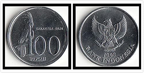 Ázsiában, Indiai-Ázsia, Indonézia 100 Érmét 1999-Es Kiadás Külföldi Érme Érme Gyűjtemény 50 Érmét 1999-es Változat a Külföldi