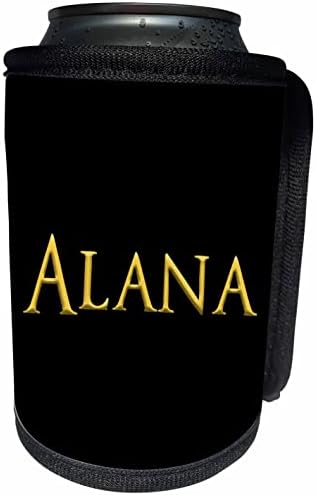 3dRose Alana népszerű lány baba neve az USA-ban. Sárga. - Lehet Hűvösebb Üveg Wrap (cc_354951_1)