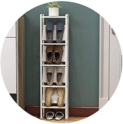 WHLMYH Egyszerű Stílus, cipősszekrény,Fém 4-Réteg Befejező Rack Modern Bejárati Veranda Cipő Tárolási Egység Vékony, helytakarékos