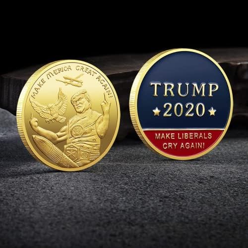 2020-ra az AMERIKAI Elnöki Trump Választási Arany Duoble Szín Emlékérme Kihívás Érme Érme Gyűjtők