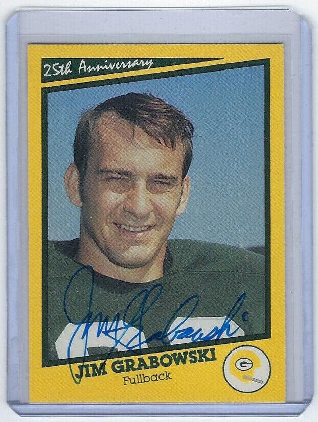 PACKERS Jim Grabowski aláírt SB azt kártya 12 AUTO Dedikált Super Bowl én Évford - Dedikált NFL Labdarúgó-Kártyák