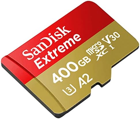 SanDisk Extreme 400GB UHS-én U3 microSDXC Memória Kártya SD Adapterrel