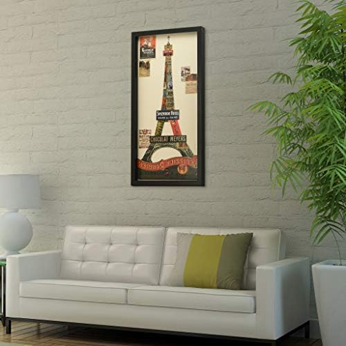 Birodalom Art Közvetlen Eiffel-Torony Dimenziós Művészeti Kollázs Kéz által Aláírt Alex Zeng Keretes Grafikus Wall Art ,