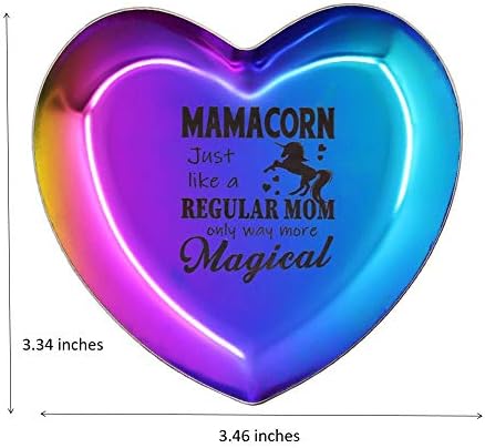 WOOG2005 anyák Napja Egyszarvú Ajándékok Anya, Mamacorn, Mint Egy Normális Anya, De Több Mágikus Gyűrű Étel, ami Neclace