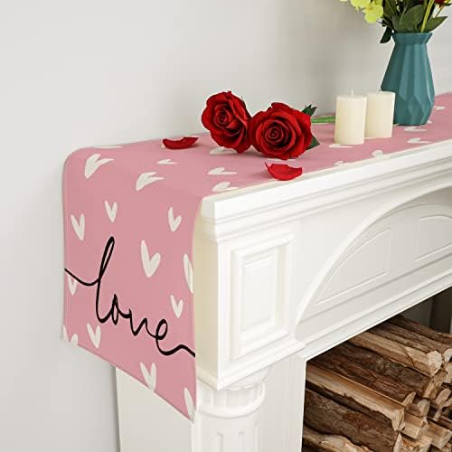 Siilues Valentin asztali Futó, Édes Szívem, hogy a Valentin-Nap Dekoráció Rózsaszín Valentin Futó asztali Szezonális Édes