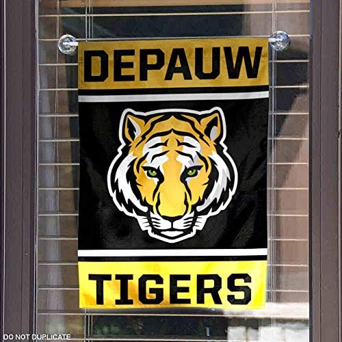 DePauw Tigrisek Kétoldalas Kert Zászló