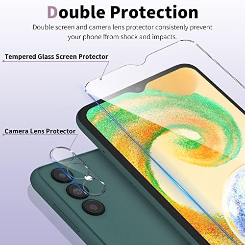 RXNMH [2+2 Csomag] képernyővédő fólia Samsung Galaxy A04S a Kamera Lencséjét Védő, [9H Keménység] [Buborék Szabad] [HD Világosság]